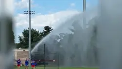 Maryland firefighter floods baseball field after truck damaged by fly ball